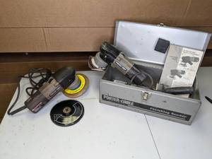 lot 67 image: Pair of Porter Cable Finishing Sanders w Case