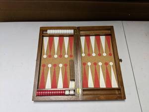 lot 167 image: Vintage Magnetic Backgammon Set in Box