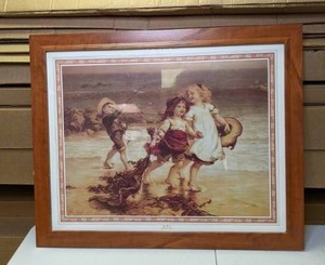 lot 170 image: Framed Frederick Morgan Print Sea Horses