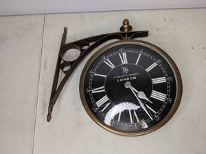 lot 117 image: Wall Mount London Railway Clock
