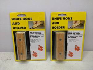 lot 113 image: Two Knife Hone & Holders - NEW