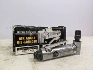 lot 132 image: Central Pneumatic Air Angle Die Grinder w Box