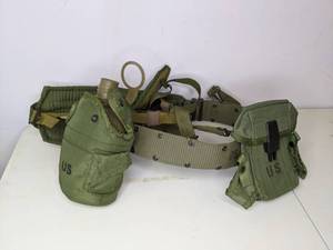 lot 243 image: U.S. Army Equipment Belt and Canteen
