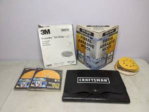 lot 293 image: Sanding Pads, Steel Wool, Buffing Pads