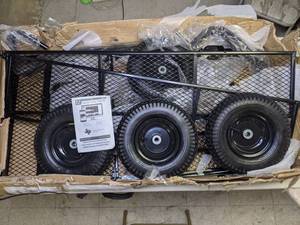 lot 294 image: Unassembled Steel Garden Utility Cart