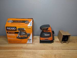 lot 152 image: Ridgid 18-Volt OCTANE Cordless Brushless 3-Speed 14 Sheet Sander