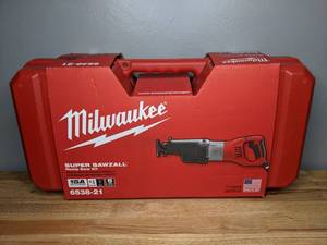 lot 2 image: Brand New Milwaukee 15 Amp 1-14 in. Stroke Orbital Super Sawzall Reciprocating Saw with Hard Case