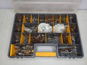 lot 237 image: Parts Organizer Filled with Nuts and Bolts
