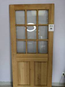 lot 311 image: 36 x 80 9 Lite Wood Door