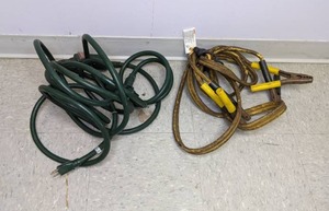 lot 343 image: Extension Cord & Jumper Cables