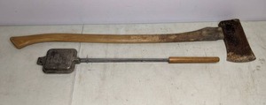 lot 347 image: Long Handle Axe and Tonka Campfire Toaster