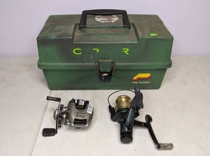 lot 300 image: Plano Tackle Box with Bait, Lures, Reels