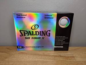 lot 206 image: Brand New Spalding SD Tour X Golf Balls 12 Pack