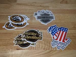 lot 363 image: 23 Harley Davidson Vinyl Printed Stickers
