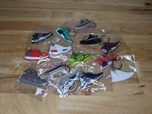 lot 211 image: 14 Brand New Adidas Sneaker Shoe Keychains Yeezy