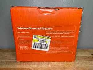 lot 100 image: Brand New onn Roku Blast Wireless Surround Sound Speakers