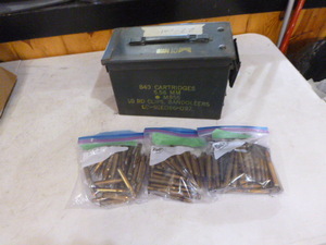 lot 20 image: Ammo Case with 112 Rounds of 30.06 Ammo