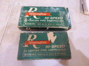 lot 36 image: Remington Hi-Speed Center Fire Cartridges
