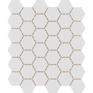 40 Sheets Emser 2 Hex Gray Mosaic Tile