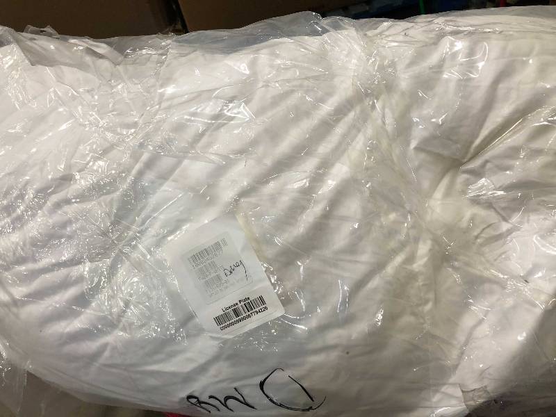 lot 41 image: TCS Down-Free Alternative Baffled Square 4 in. Full Softbed Mattress Topper, FA20-F-WHITE, NEW