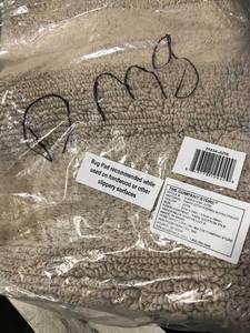 lot 35 image: Cotton Jute 21 in. x 34 in. Reversible Bath Rug, VJ45-21X34-JUTE, NEW