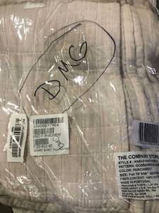 lot 45 image: Gossamer Rose Water Solid Cotton Full Woven Blanket, KN83-F-ROSE-WATER, NEW