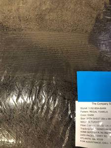 lot 93 image: Legends Regal Bark Solid Egyptian Cotton Bath Sheet(1), VJ92-BSH-BARK, NEW