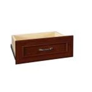lot 26 image: Impressions 22 in. W x 9 in. H Dark Cherry Deluxe Wood Drawer Kit for 25 in. W Impressions Tower.