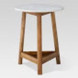 lot 30 image: Lanham Marble Top Side Table -Threshold.
