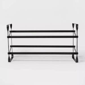 lot 52 image: Room Essentials - 2 Tier Expandable Shoe Rack - Gunmetal