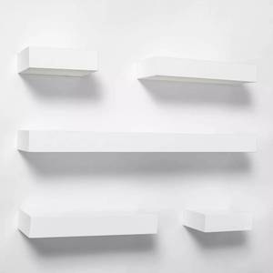 lot 55 image: Project 62 - 5pc Modern Wall Shelf Set -  White