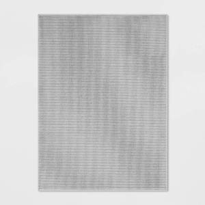 lot 71 image: Made By Design Stripe Woven Area Rug - Gray - 4 x 55