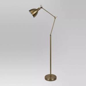 lot 39 image: Threshold Industrial Task Floor Lamp - Target Exclusive - Brass