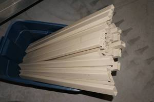lot 55 image: PVC Decking Uprights