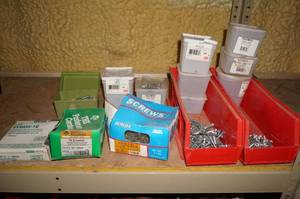 lot 62 image: Screws, Bolts and Storage