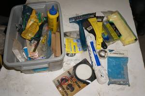 lot 96 image: Various Hardware - Chalk, Scrapers, Braces
