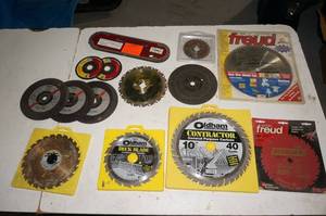 lot 115 image: Saw Blades and Grinder Wheels