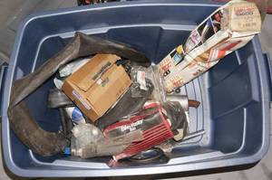 lot 142 image: ATVDirt Bike Items - Clutch Plates, Shocks, Bar