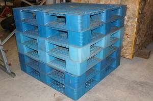 lot 162 image: 6 Plastic Pallets