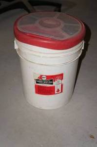 lot 174 image: Bucket of Fasteners with Organization System