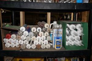 lot 203 image: Contents of Shelf - Acrylic, Caulk