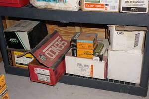 lot 205 image: Contents of Shelf - Staples