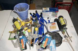 lot 250 image: Sprinkler Heads and Stakes, Timer