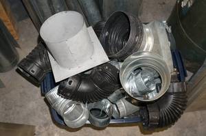 lot 254 image: Duct Pieces - Corrugated