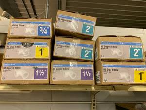 lot 15 image: PVC ELBOWS