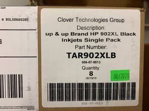 lot 18 image: CASE OF BLACK UP&UP HP 902XL INKJET