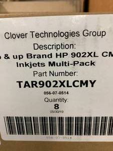 lot 19 image: CASE OF COLORED UP&UP HP 902XL INKJET