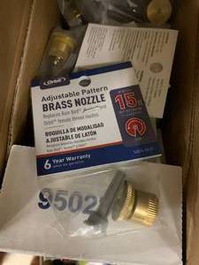 lot 40 image: ORBIT MODEL #53574 BRASS NOZZLE