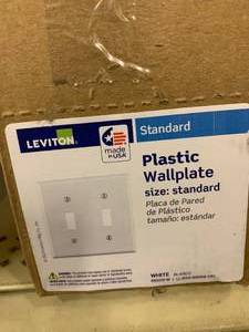lot 41 image: LEVITON ELECTRICAL PLATES