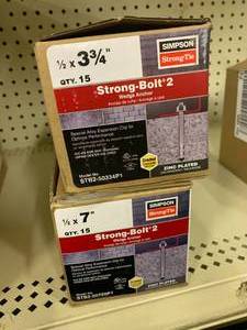 lot 42 image: SIMPSON STRONG BOLTS